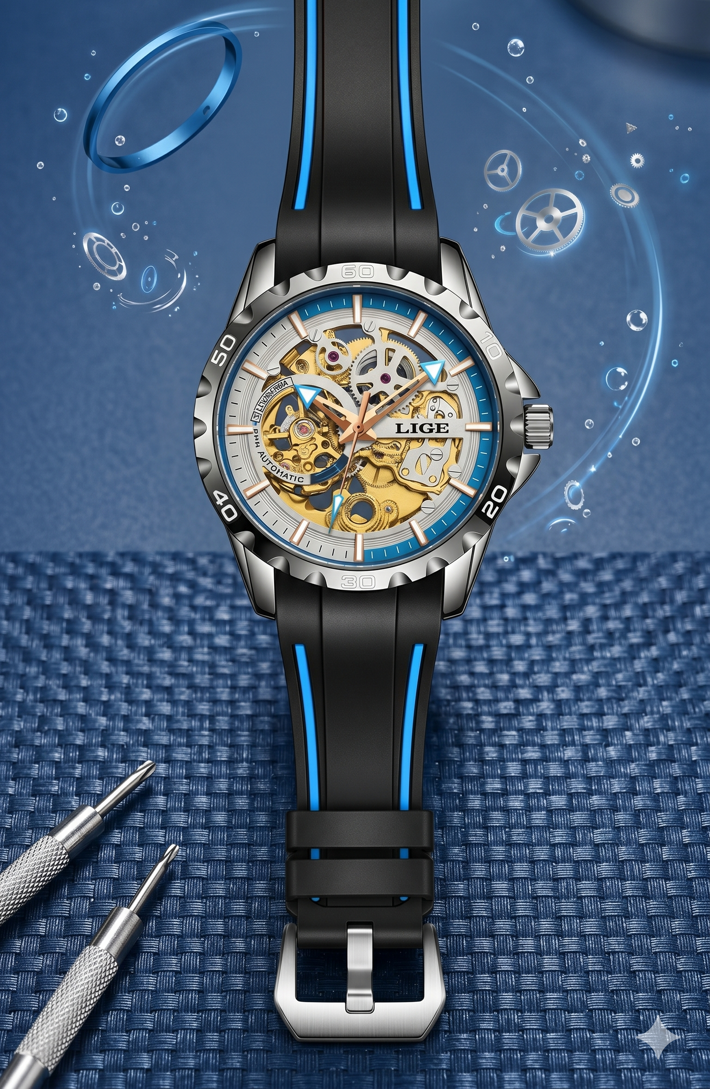 Modern mechanical watch with bold design |Style | Irresistible