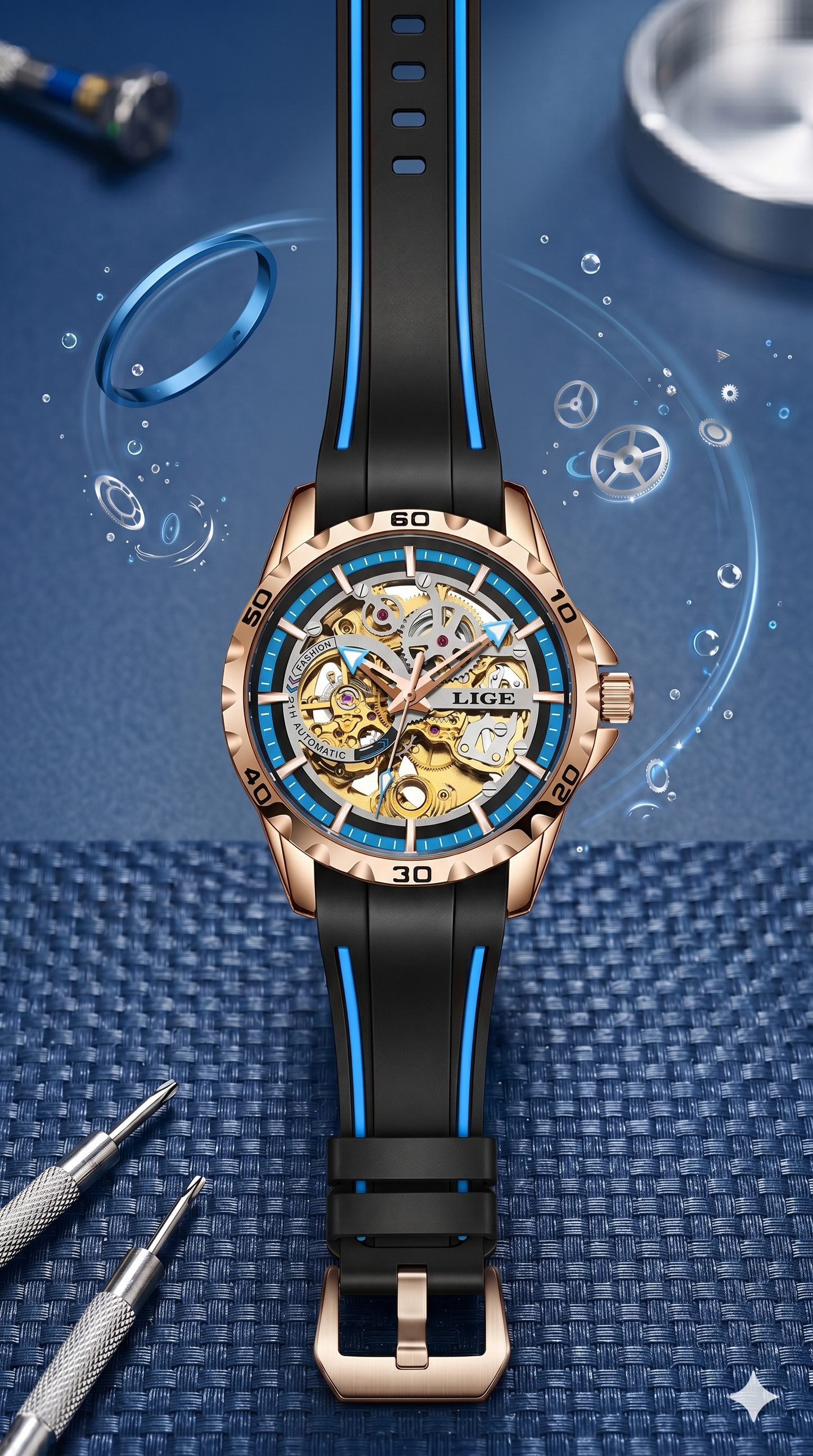 Modern mechanical watch with bold design |Style | Irresistible