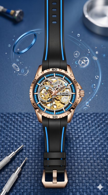 Modern mechanical watch with bold design |Style | Irresistible