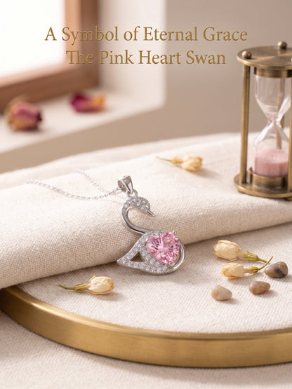 “Elegance That Speaks — 92.5 Sterling Silver Swan Locket”