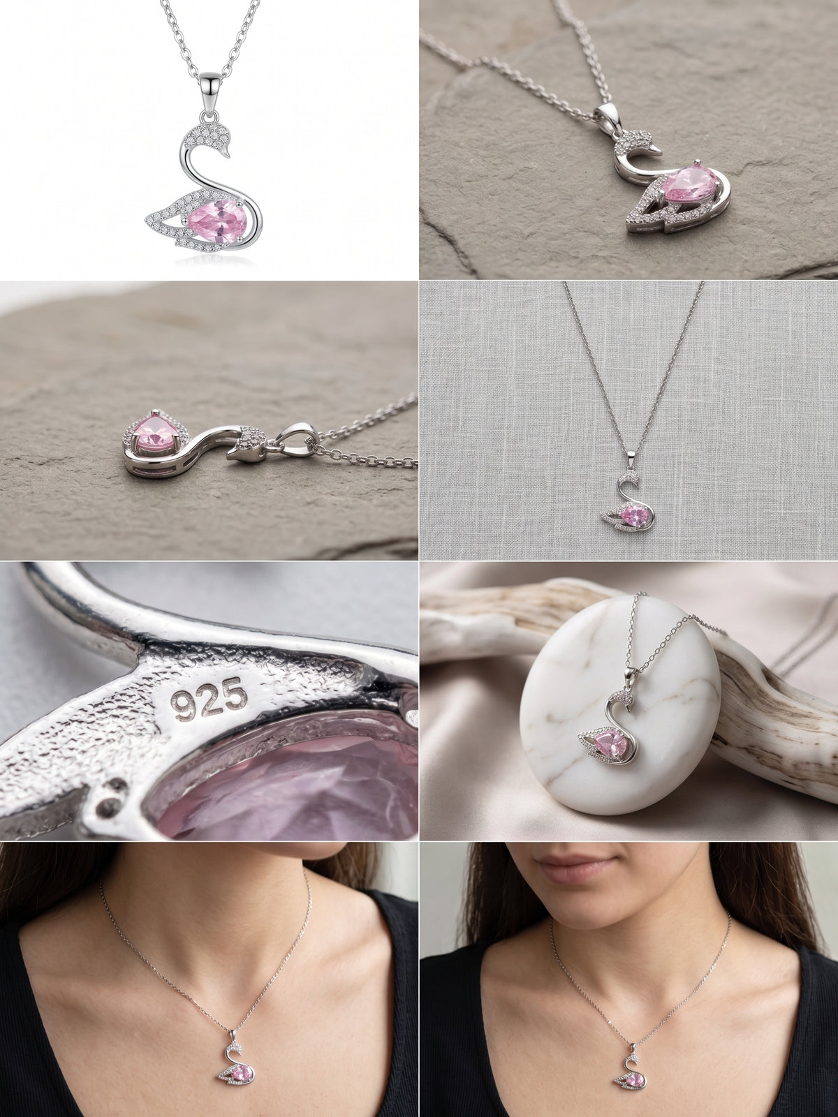 “Elegance That Speaks — 92.5 Sterling Silver Swan Locket”