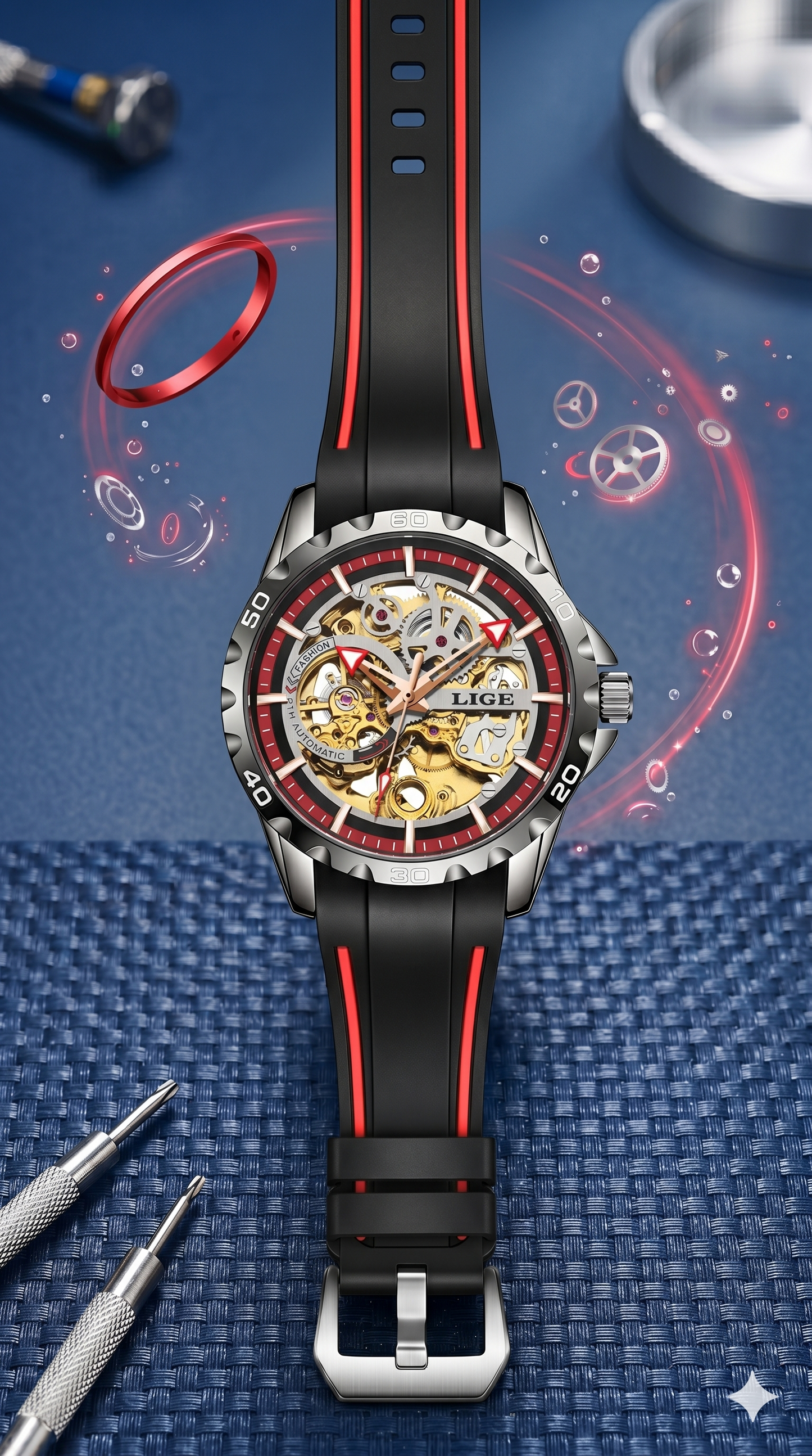 Modern mechanical watch with bold design |Style | Irresistible